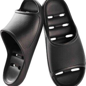 Unisex Waterproof Shower Shoes Cushion Slippers Anti-Slip Drain Pool Slides